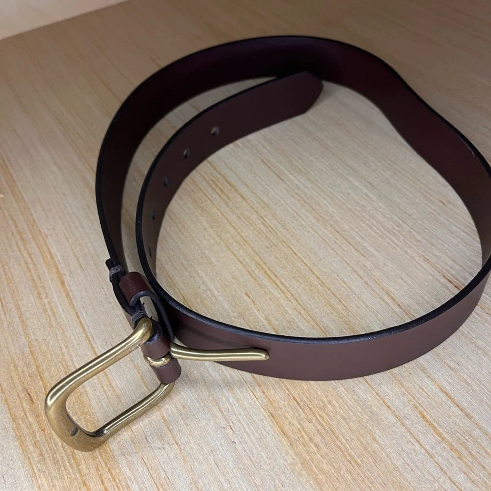GAP Brown Belt with Gold Buckle